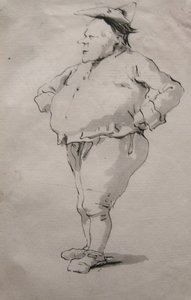 Karikatur eines Menschen von Giovanni Battista Tiepolo